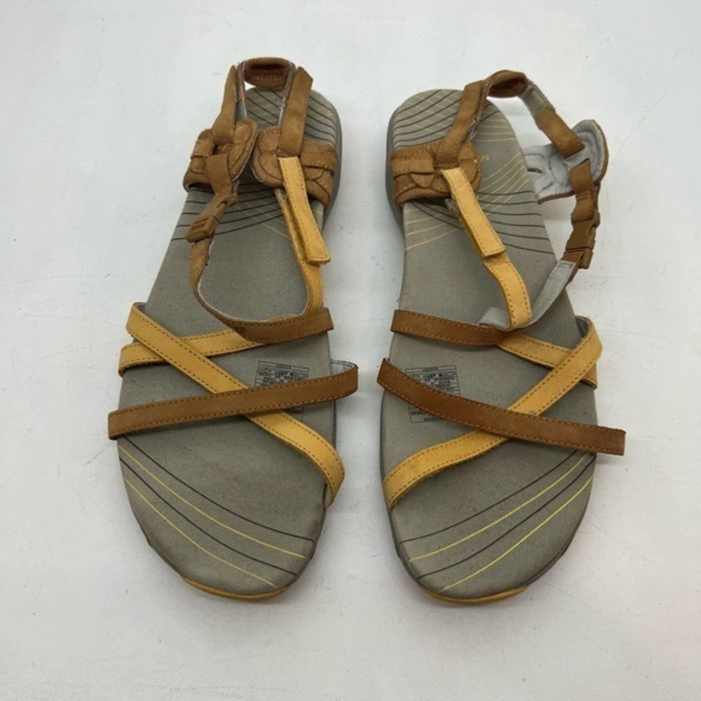 Merrell womens aster sport sandals ginger leather uppers cushion sole size 11 - Picture 9 of 11